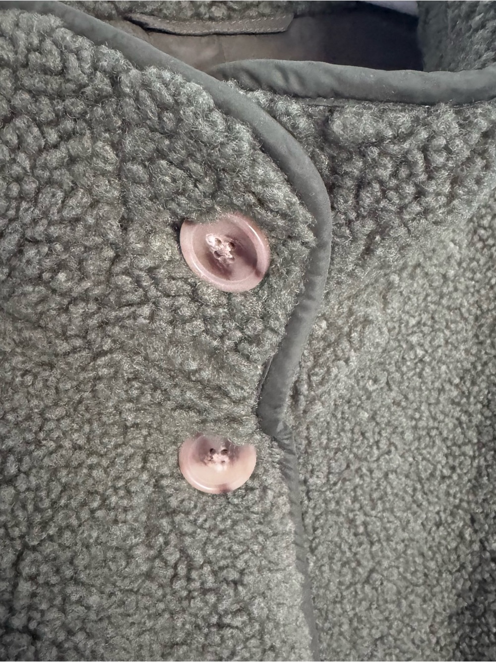 J. Crew Mixed Media Sherpa Coat in Distressed Fatigue Green barn jacket olive - Picture 8 of 10